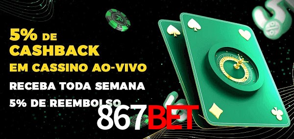 Promoções do cassino ao Vivo 867bet